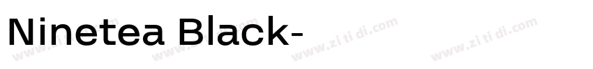 Ninetea Black字体转换
